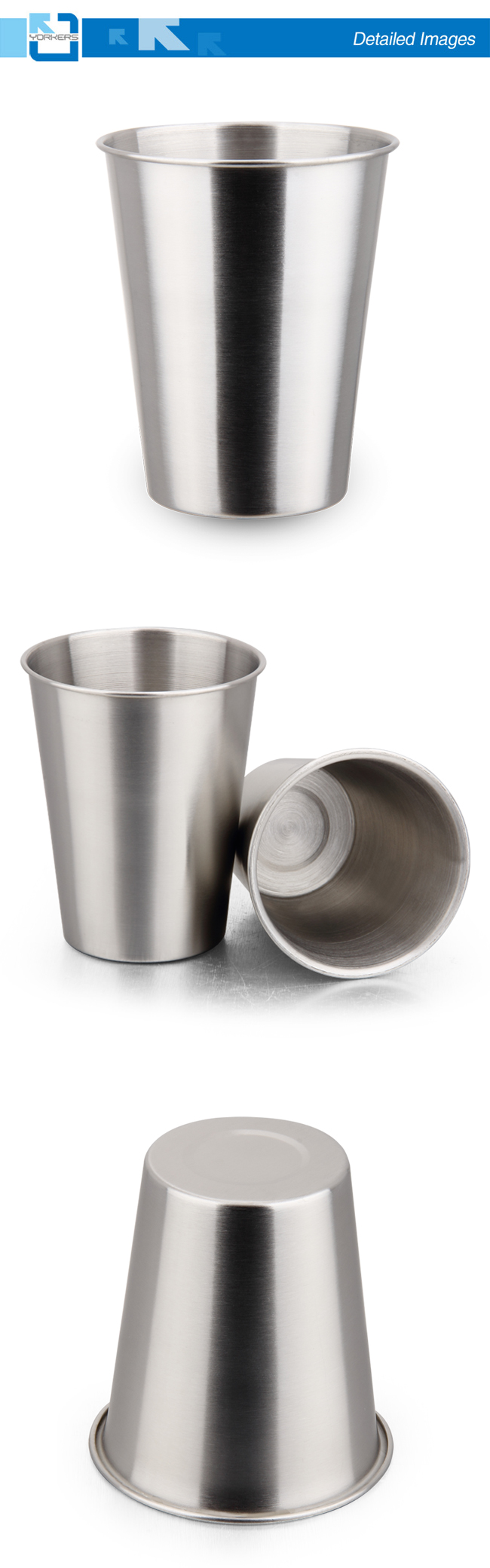 400ml Large Capacity Stainless Steel Beer Cup and Mug