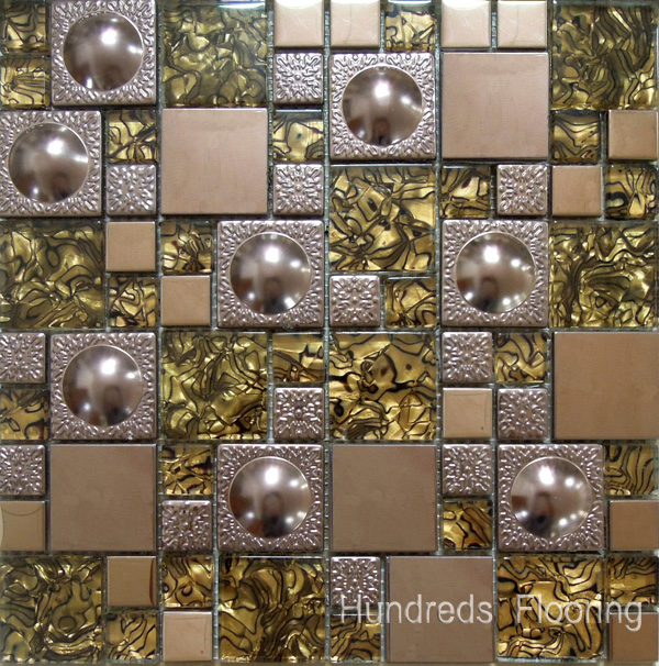 Stainless Steel Metal Mosaic Wall Tile, Glass Mosaic (SM211)