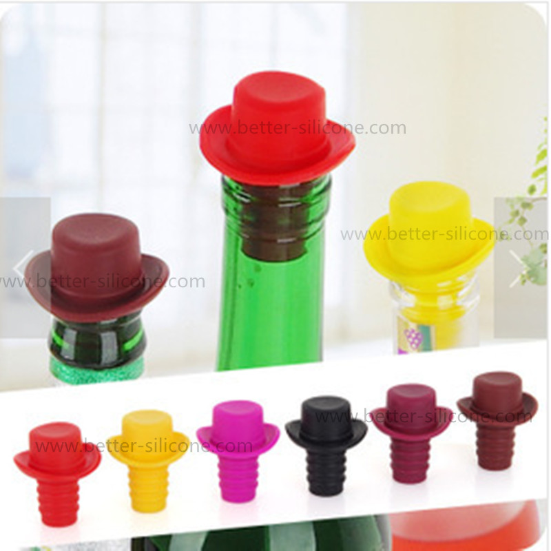 Custom Colorful Beer Glass Bottle Silicone Stoppers Plugs