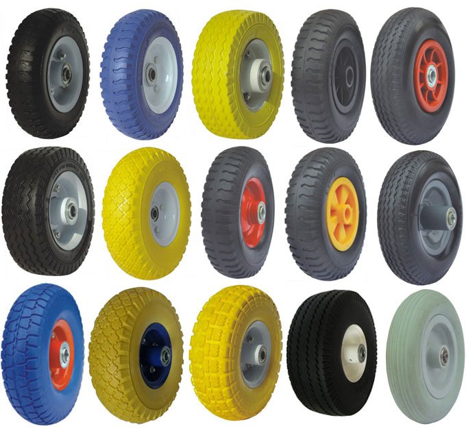 Foam Wheel 400-8, Wheelbarrow Wheel, Trolley Wheel, PU Wheel