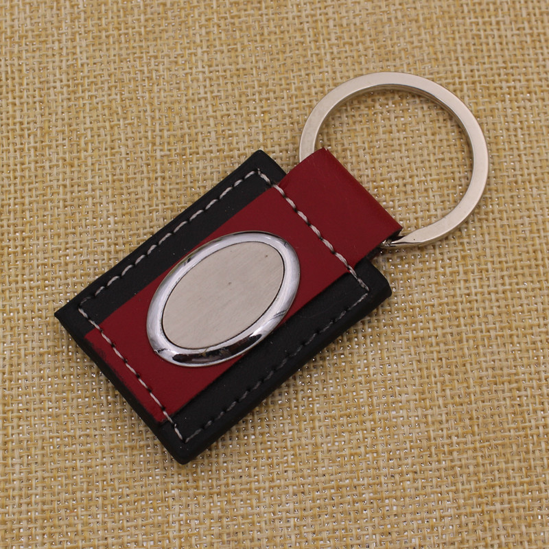 2016 Cheapest Popular Custom PU or Genuine Leather Keychain