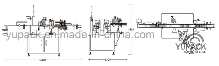 Bottles Rotary Label Printer Automatic Positioning Labelling Systems