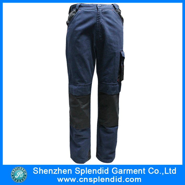 Wholesale Men Cargo Work Cotton Pants with Side Pockets