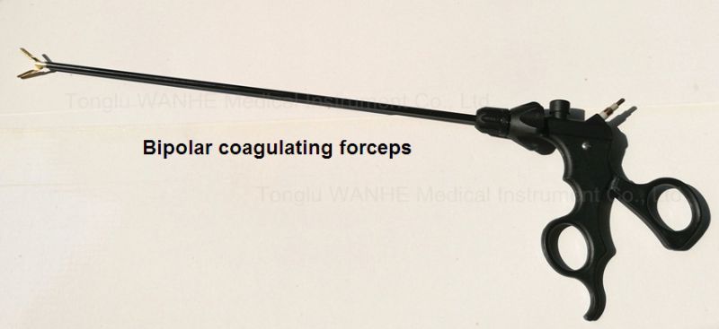 Laparoscopic Instruments Gold Bipolar Coagulating Forceps