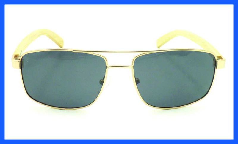 Fqmw161392 High Quality Mens Style Sunglasses Bamboo Temple