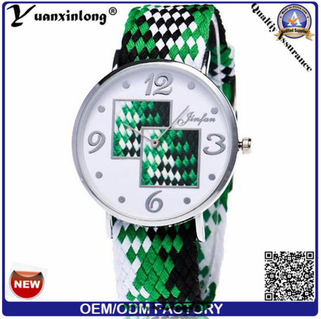 Yxl-206 Handmade Friendship Watch Ladies Geneva Woven Bracelet Watch Fashion Quartz Casual Watches Men