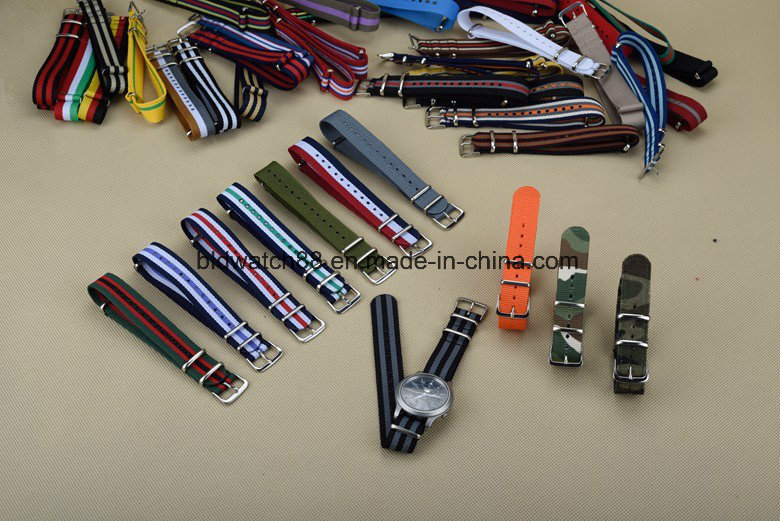 Custom Printed Nylon Nato Watch Strap 22mm Mesh Band Watch