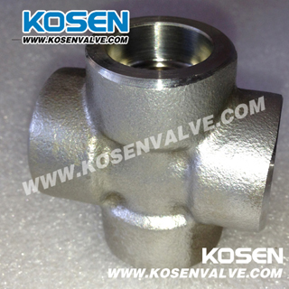 Stainless Steel Socket Weld Cross (3000LB)