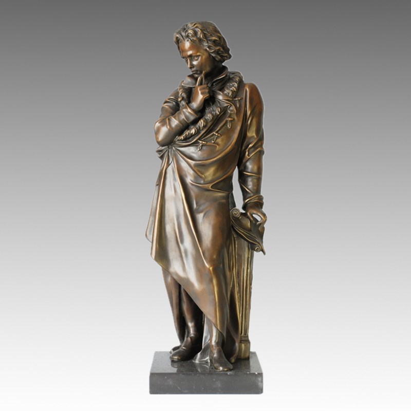 Classical Figure Statue Musician Beethoven Bronze Sculpture TPE-016