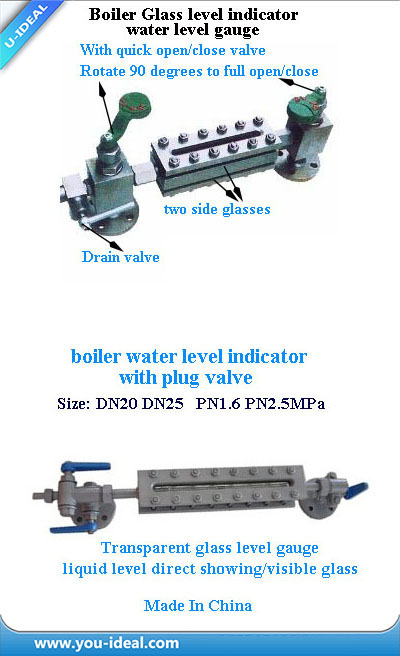 Boiler Transparent Glass Water Level Indicator (natural color X49H-25)