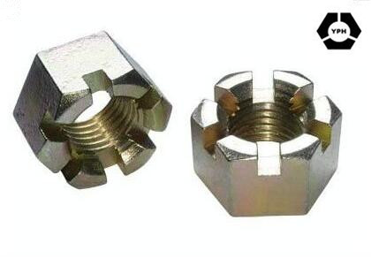 DIN 935 Carbon Steel Hexagon Slotted Castle Nut