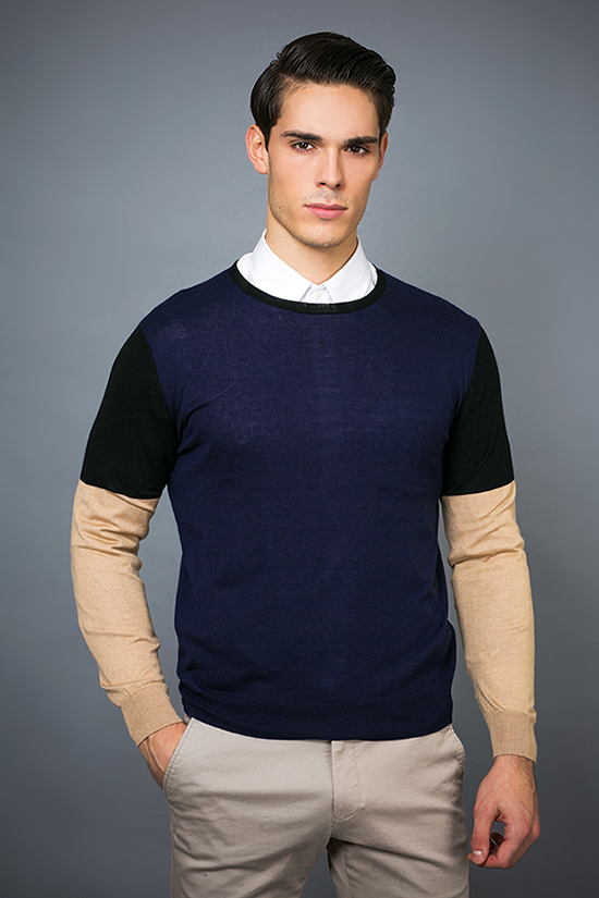 Men′ S Fashion Cashmere Blend Sweater 17brpv094