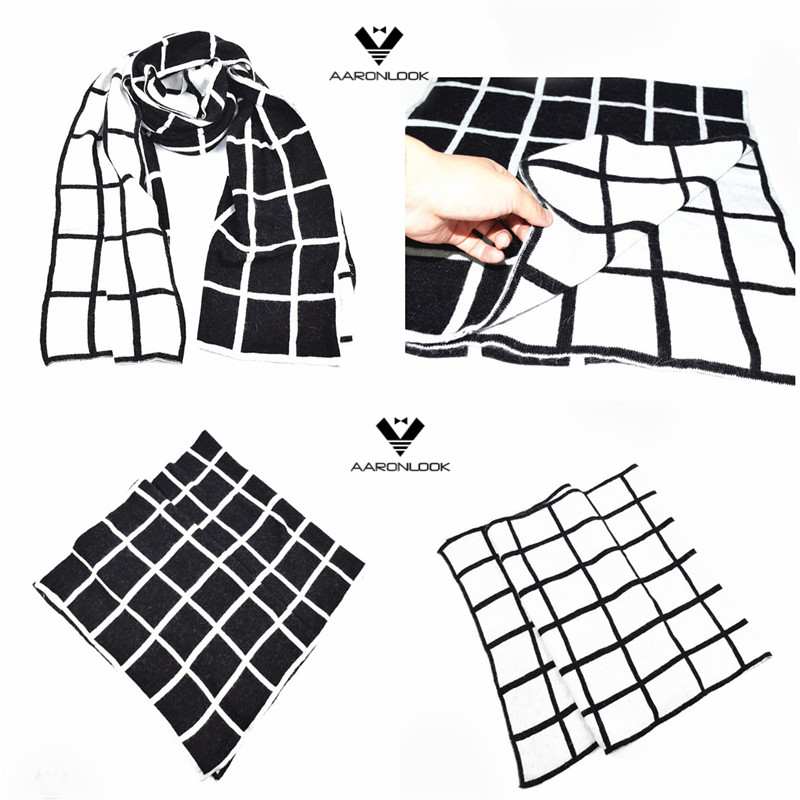 Men's High Quality Elegant Business Style Grid Scarf