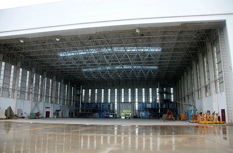 Al-Mg-Mn Panel Space Steel Frame Airplane Hangar