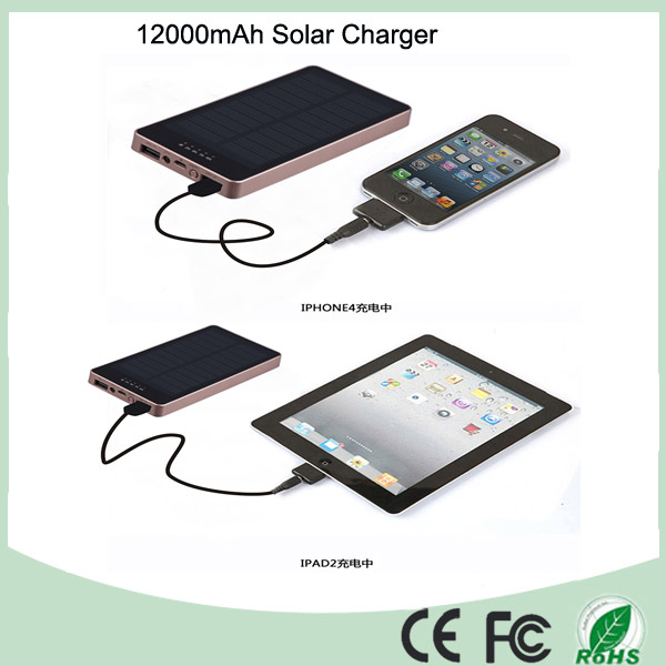 Ultra Slim Dual USB 12000mAh Solar Powerbank (SC-1688-A)