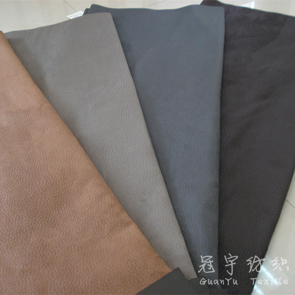 Embossed Suede Velvet Backing Fabric for Home Textile