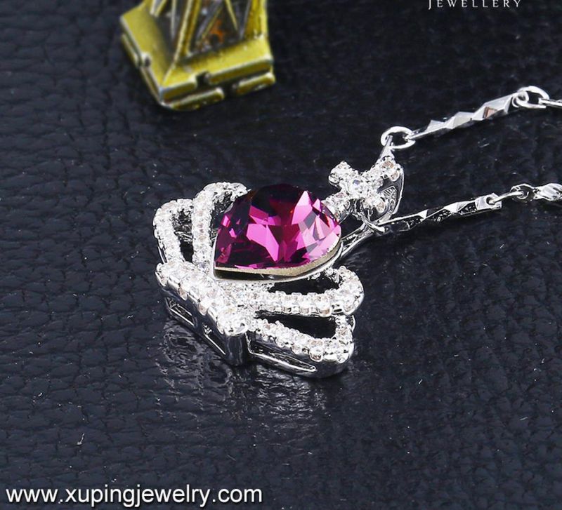 43152 Fashion Elegant Heart-Shaped Crystals From Swarovski Jewelry Pendant Necklace