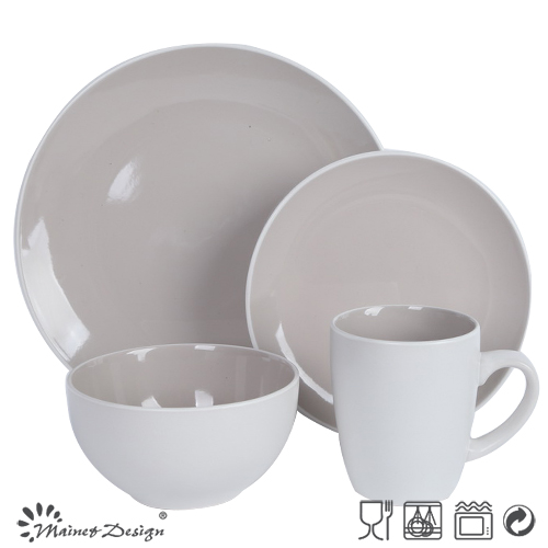 Stoneware Bicolor Dinner Set