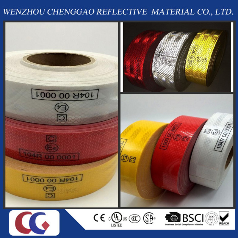 High Adhesive Fluorescent Reflective Tape with Same Quality as 3m for Trucks