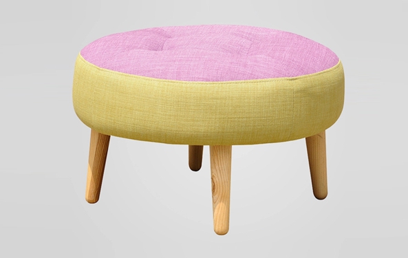 Fabric Wooden Stools with High Quality