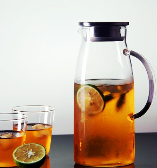 Big Capacity Glass Teapot Juice Jug Juice Kettle