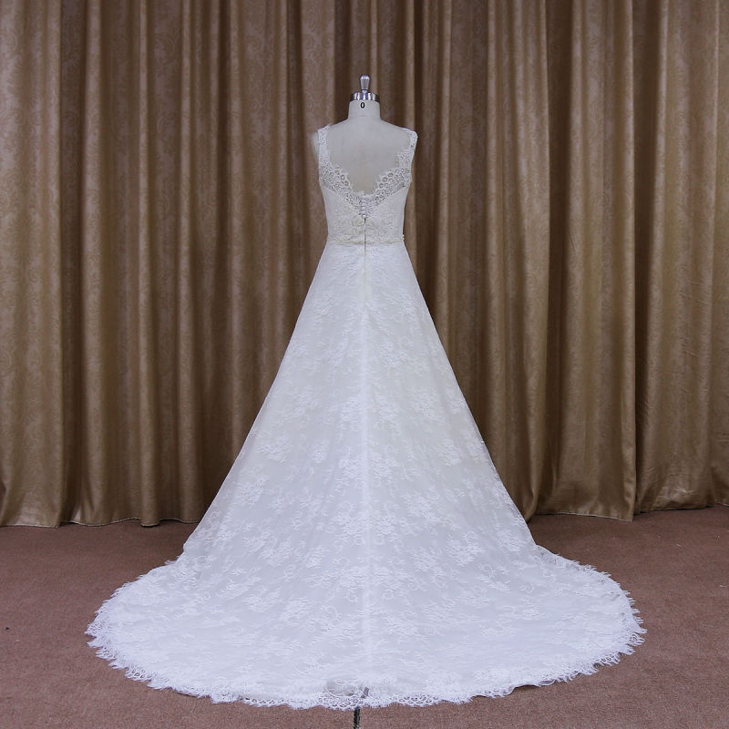 More Elegant Satin Bottom Alibaba Wedding Dress