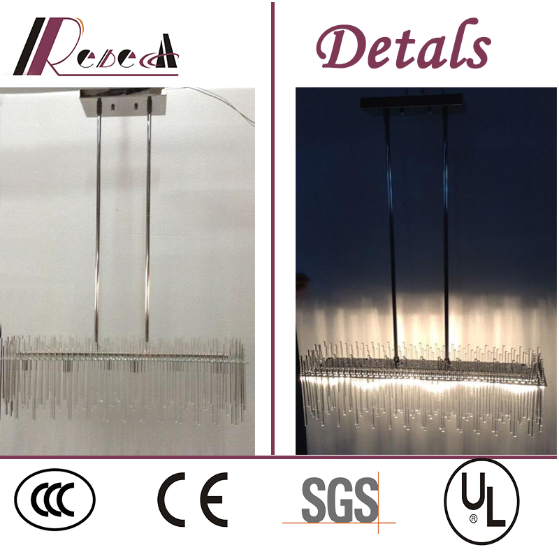 Modern Hotel Decorative LED Glass Tube Ceiling Light