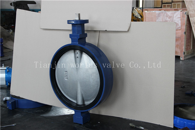 Universal Flange Connection Butterfly Valve with Ce ISO Wras Certificates