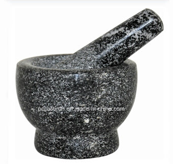 Round Marble Mortars and Pestles