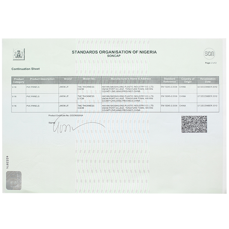 20cm 25cm Hot Stamp PVC Panel