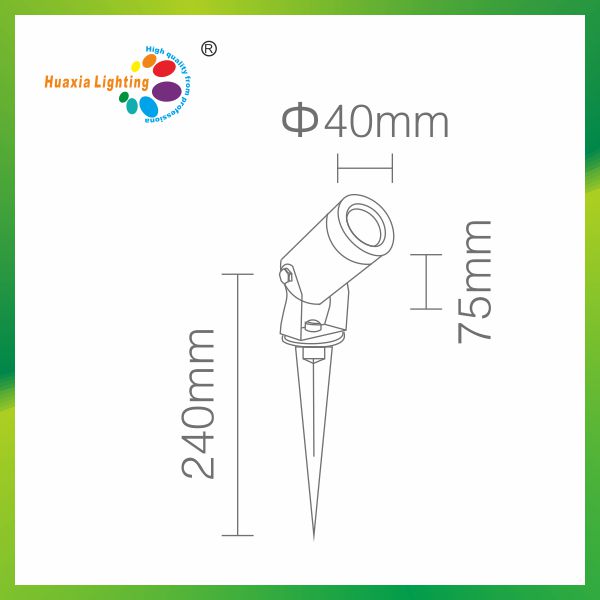 3W IP65 Spike Base LED Garden Light, LED Lawn Light