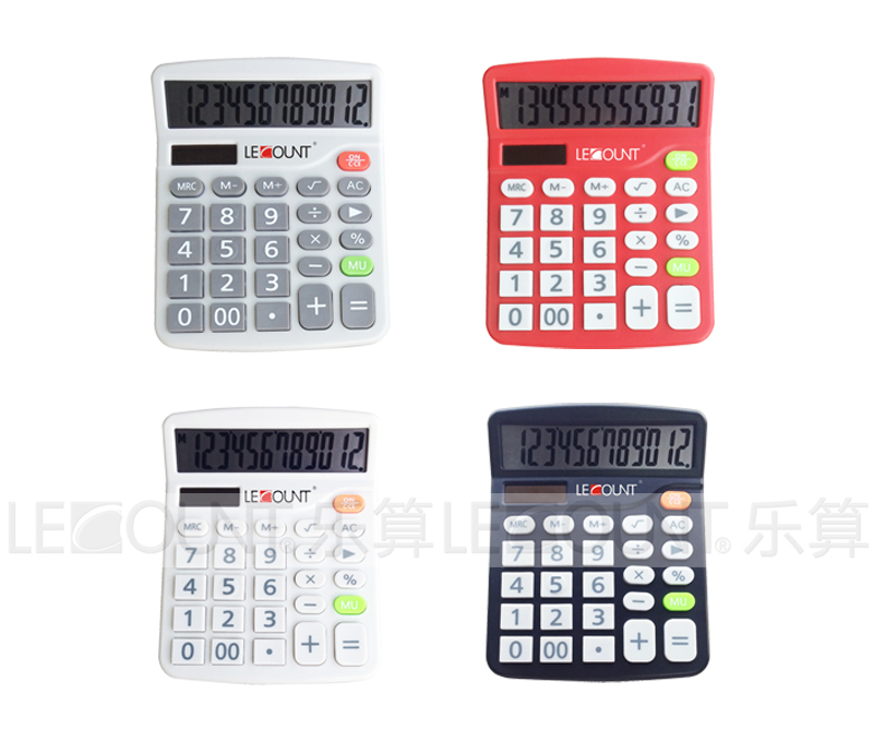 Economic 12 Digits Dual Power Desktop Calculator with Large LCD Screen (LC236)