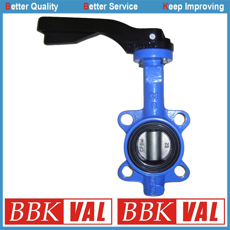 a/Lt Wafer Lug Type Butterfly Valve with Aluminum Lever Wras Approved