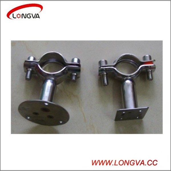 Stainless Steel Sanitary Round Pipe Hanger with Handle and Seat