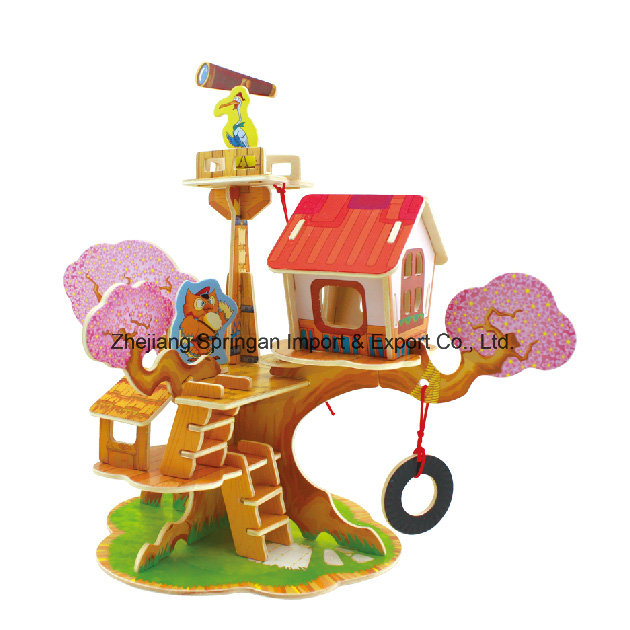 Wood Collectibles Toy for DIY Houses-Watchtower House