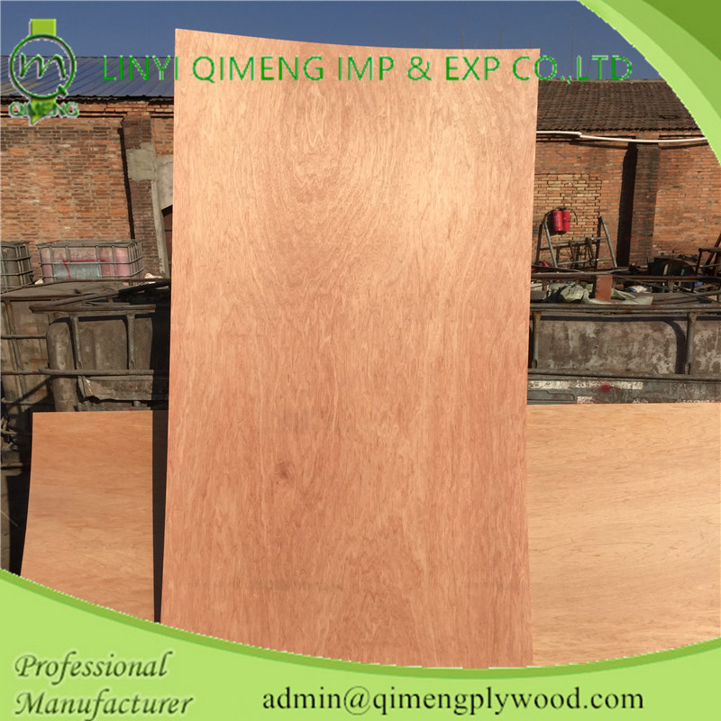 Linyi Factory Small Size Commercial Plywood 3'x6' 3'x7' 3'x8' Bintangor Door Skin with Cheaper Price