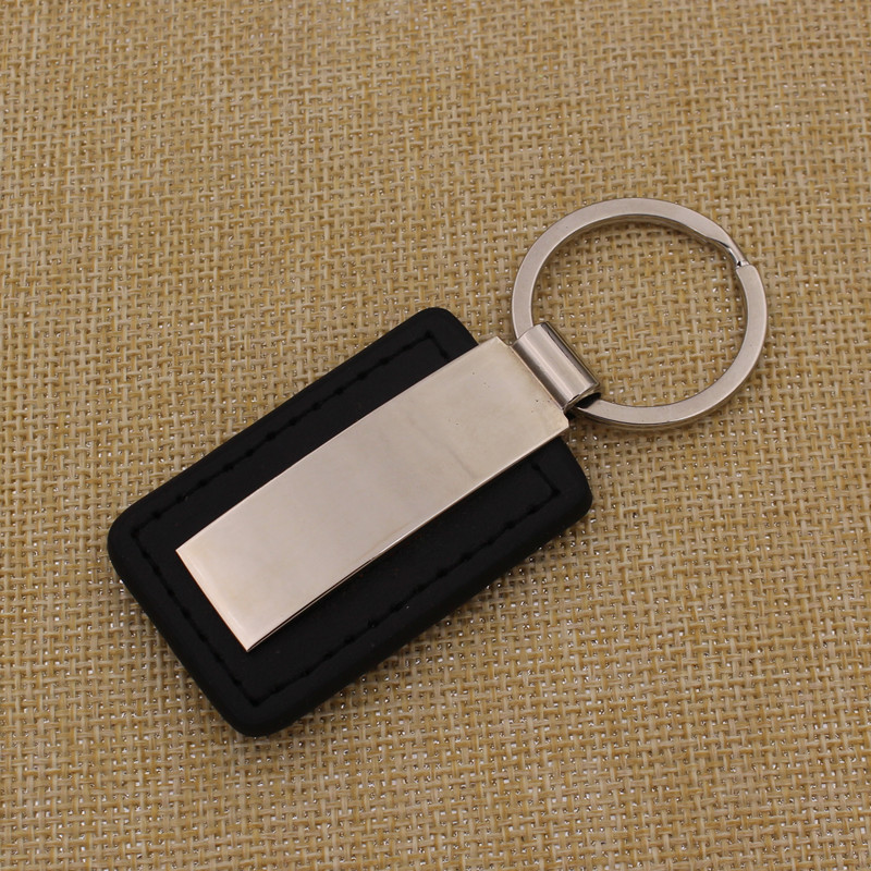 High Quality Custom Leather Key Chain with Custom Logo Both Side