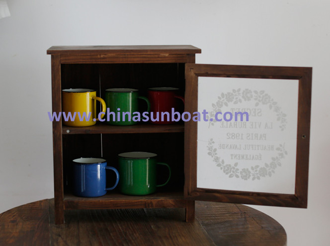 Sunboat Retro Enamel Milk Cup Coffee Cup Enamel Water Cup Tableware Kitchenware/ Kitchen Appliance