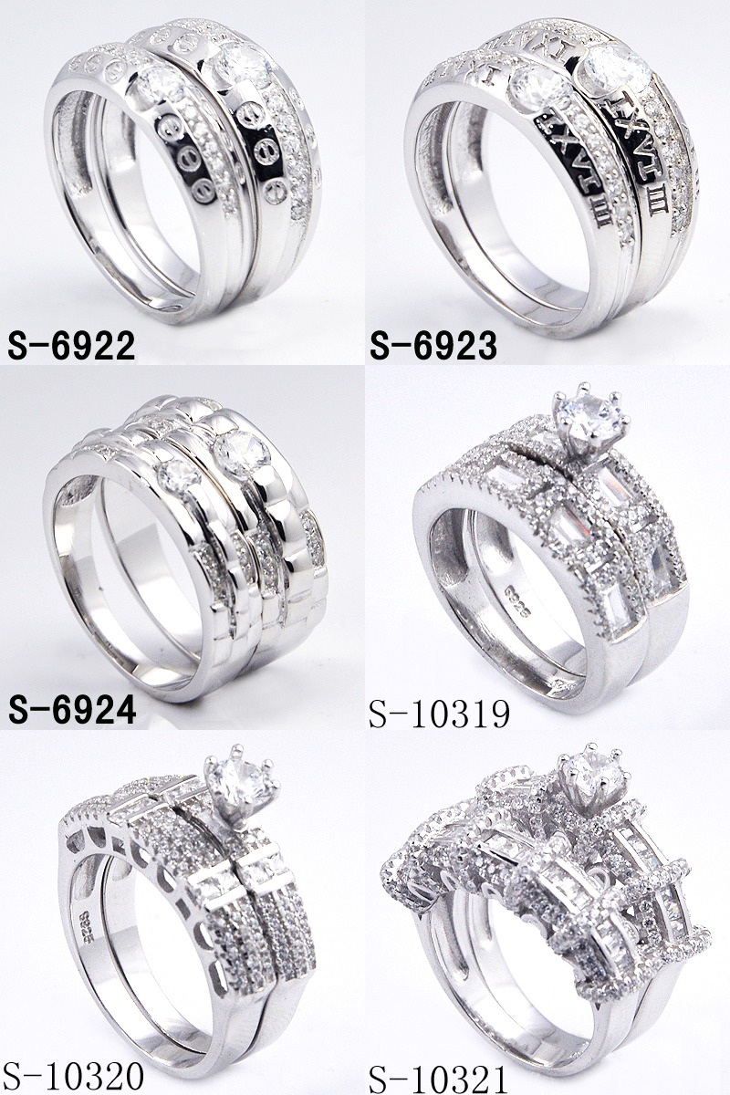 New Arrival Fashion 925 Silver Jewelry Couple Ring (S-5597)