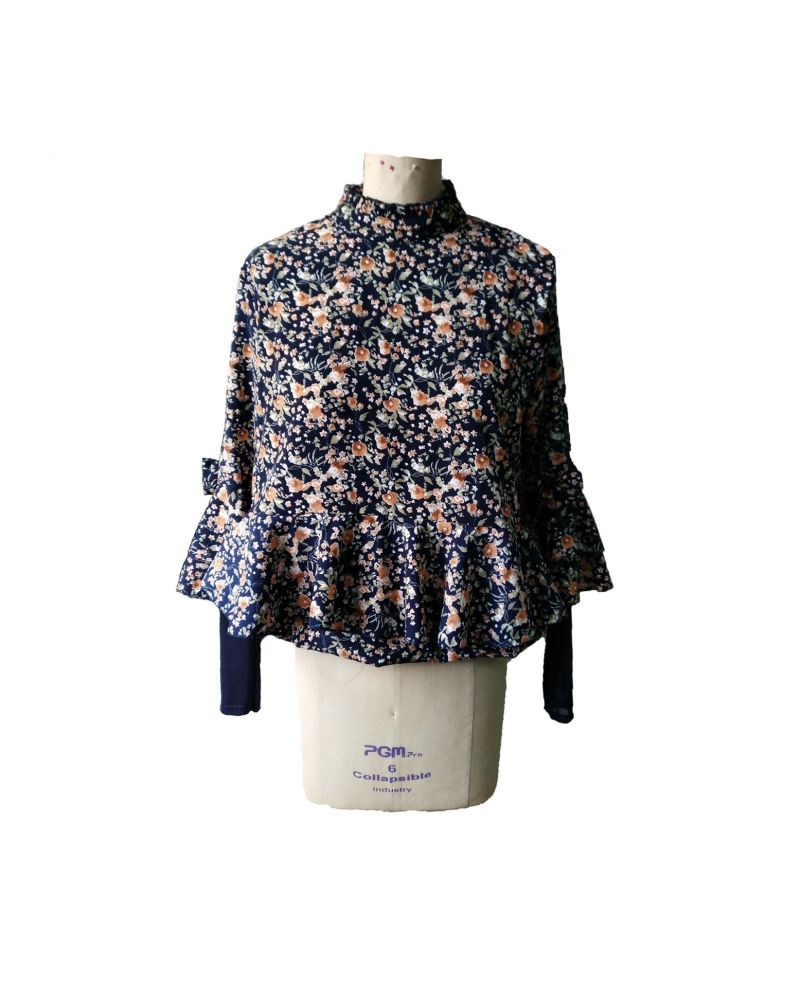 Fashion Latest Spring Fresh Floral Ladies Jacket