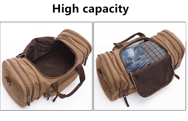 Multi-Functional Oversized Canvas Business Travel Duffel Bags/Big Capacity Weekend Bag