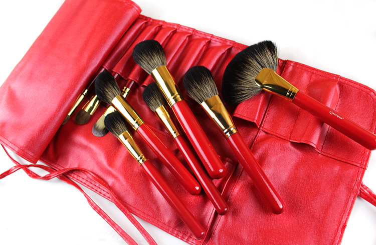 29 Pieces Sexy Red Professional Natural Hair Makeup Brush