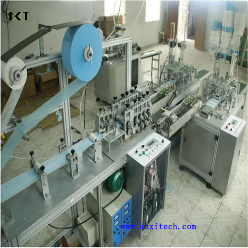 Non Woven Machine for Disposable Face Mask Making Kxt-FKM05 (attached CD)