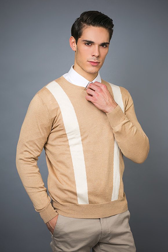 Men's Fashion Cashmere Blend Sweater 17brpv090