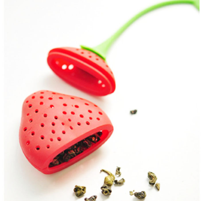 Hottest Custom OEM Starwberry Shape Food Grrade Silicone Tea Infuser