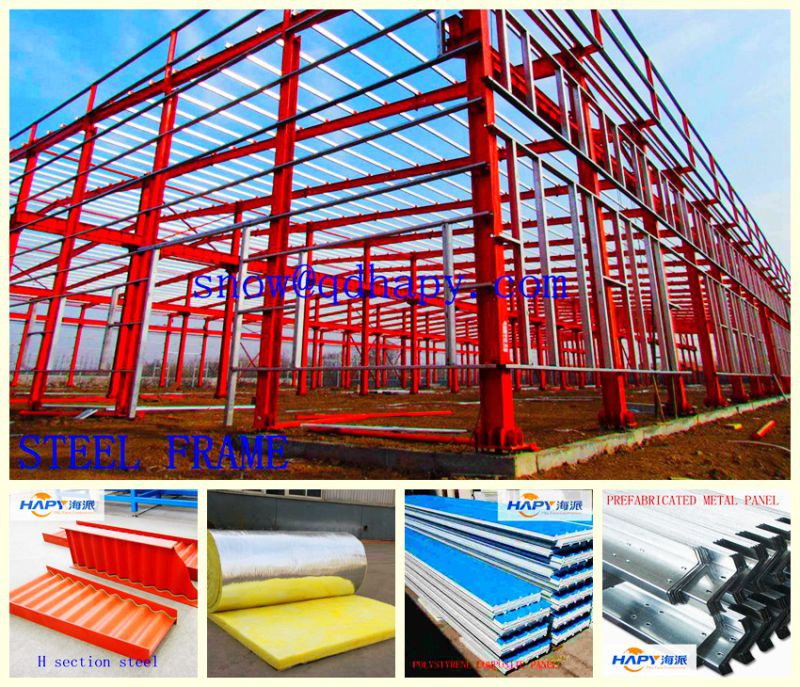 Poultry Control Shed Equipment with Prefabricated House Construction for One-Stop