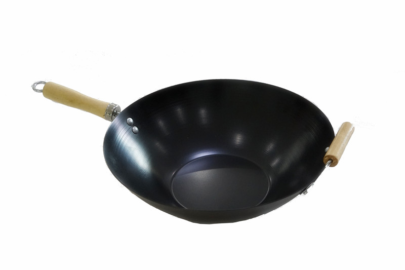 Carbon Steel Nonstick Big Size 14inch Wok Kitchenware