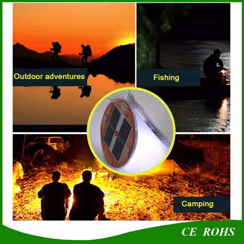 10 LED Magnet Rechargeable Portable Solar Camping Lantern for Outdoor Hiking Fishing