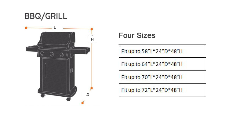 Outdoor Leisure Environmental Hot Style BBQ Cover