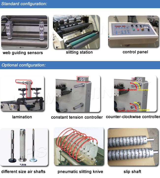 Prined Label and Label Sticker Slitter Rewinder with Lamination Function